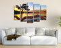 Wallity BC030 Cuadro Decorativo de 5 Piezas Multicolor